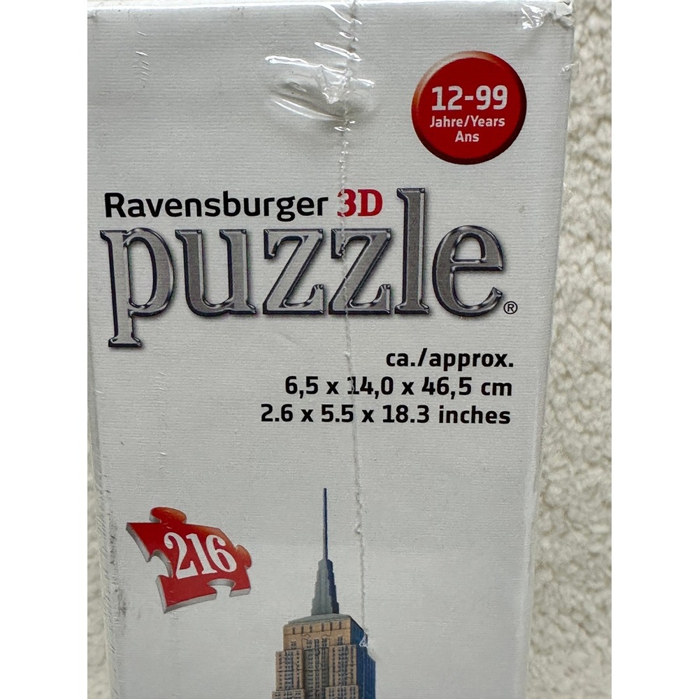 Ravensburger 3D Puzzle Empire State Building 216 Piece 12553 New - Picture 2 of 5